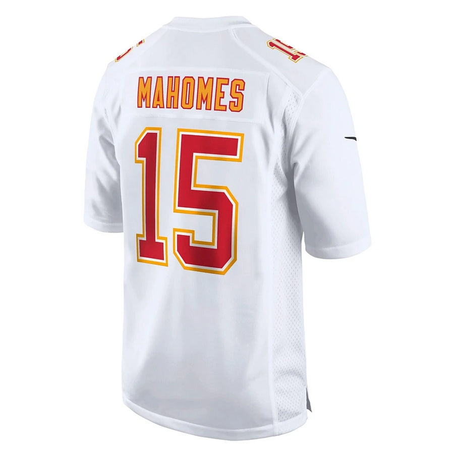 Jamed KC.Chiefs #15 Patrick Mahomes Player White Fashion Home Game Stitched Jerseys