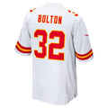 Jamed KC.Chiefs #32 Nick Bolton Player White Home Game Stitched Jerseys