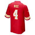 Jamed KC.Chiefs #4 Chiefs Rashee Rice Red Game Stitched Jerseys