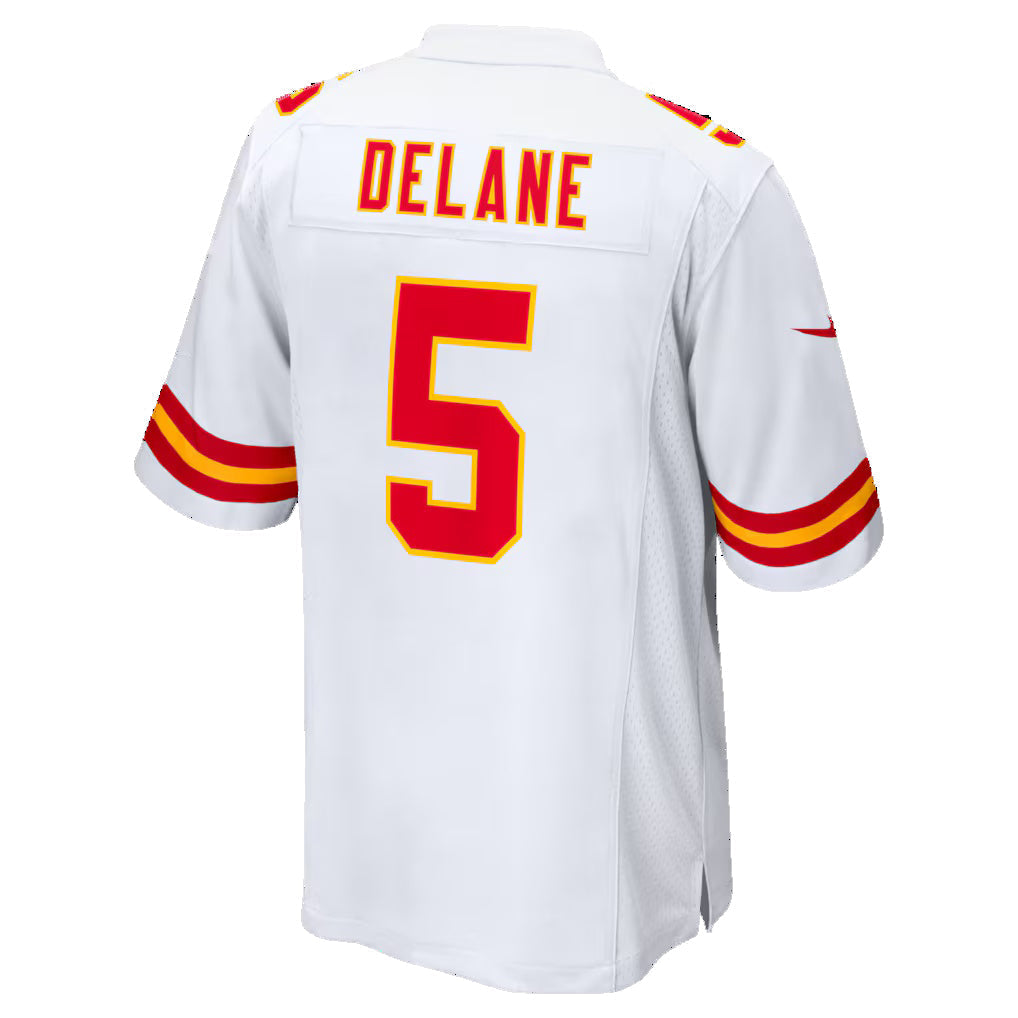 Jamed KC.Chiefs #5 Mansoor Delane White Game Stitched Jerseys