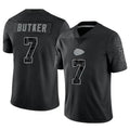 Jamed KC.Chiefs #7 Harrison Butker Player Black RFLCTV Limited Stitched Jerseys