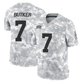 Jamed KC.Chiefs #7 Harrison Butker Player Limited Arctic Camo Salute to Service Stitched Jerseys