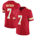 Jamed KC.Chiefs #7 Harrison Butker Player Red Vapor Limited Stitched Jerseys