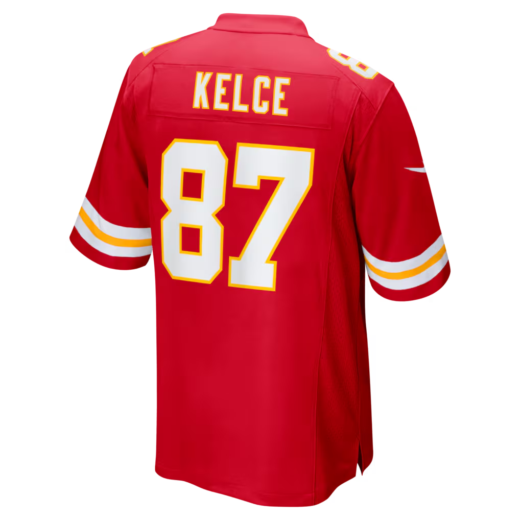 Jamed KC.Chiefs #87 Travis Kelce Red Game Stitched Jerseys