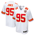 Jamed KC.Chiefs #95 Chris Jones Player White Home Game Stitched Jersey