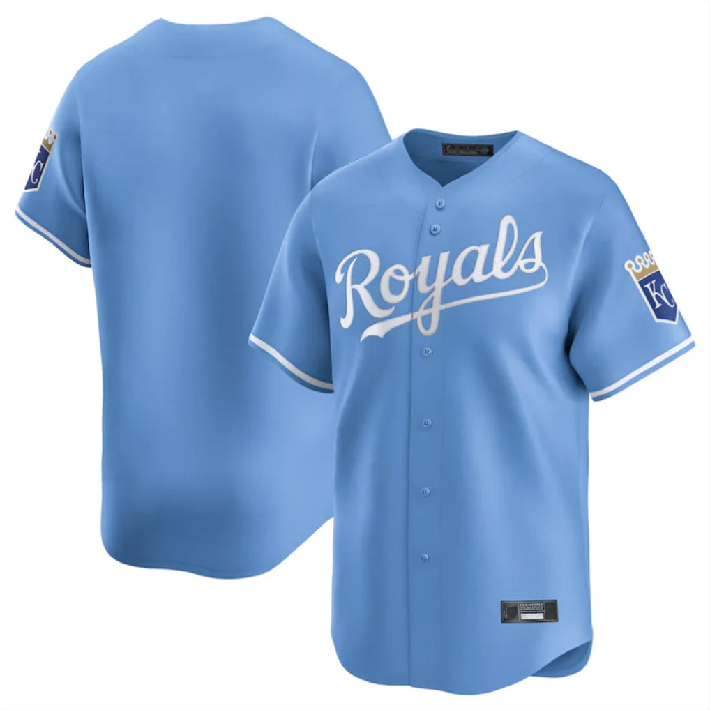 Jamed KC.Royals Light Blue Alt Limited Home Blank Player Stitched Jerseys