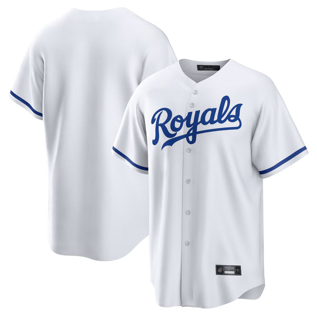 Jamed KC.Royals Player White Home Game Blank Player Stitched Jerseys