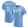 Jamed KC.Royals #11 Maikel Garcia Player Light Blue Alt Limited Elite Home Stitched Jerseys