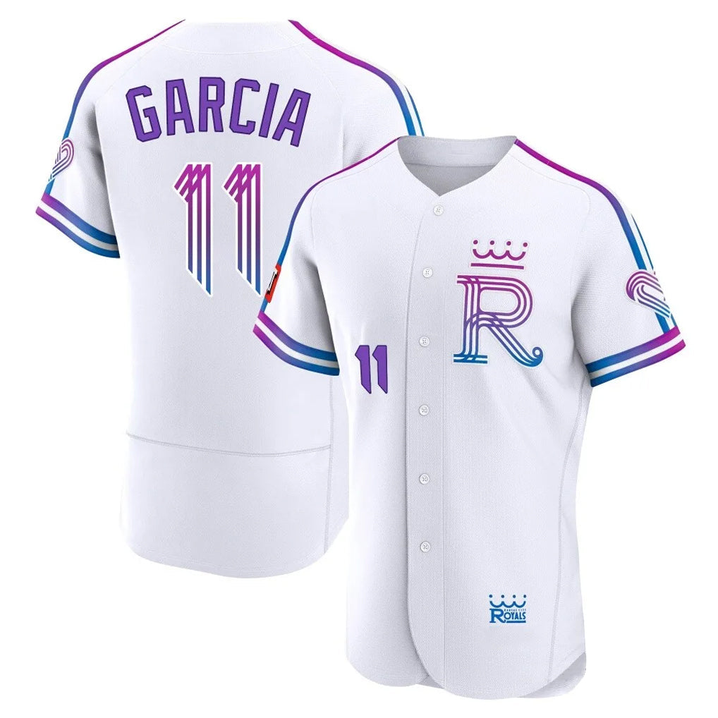 Jamed KC.Royals #11 Maikel Garcia Player White 2026 City Connect Limited Elite Home Stitched Jerseys