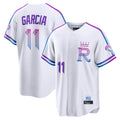 Jamed KC.Royals #11 Maikel Garcia Player White 2026 City Connect Limited Home Stitched Jerseys