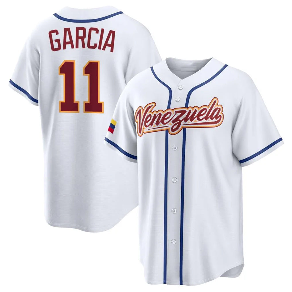 Jamed KC.Royals #11 Maikel Garcia Player White 2026 World Classic Home Stitched Jerseys
