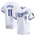 Jamed KC.Royals #11 Maikel Garcia Player White Alt Limited Home Stitched Jerseys