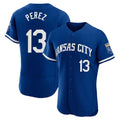 Jamed KC.Royals #13 Salvador Perez Player Royal City Connect Limited Elite Home Game Stitched Jerseys