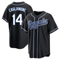 Jamed KC.Royals #14 Jac Caglianone Player Black Carbon Fashion Home Game Stitched Jerseys