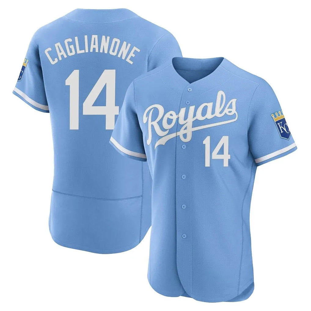 Jamed KC.Royals #14 Jac Caglianone Player Light Blue Alt Limited Elite Home Stitched Jerseys