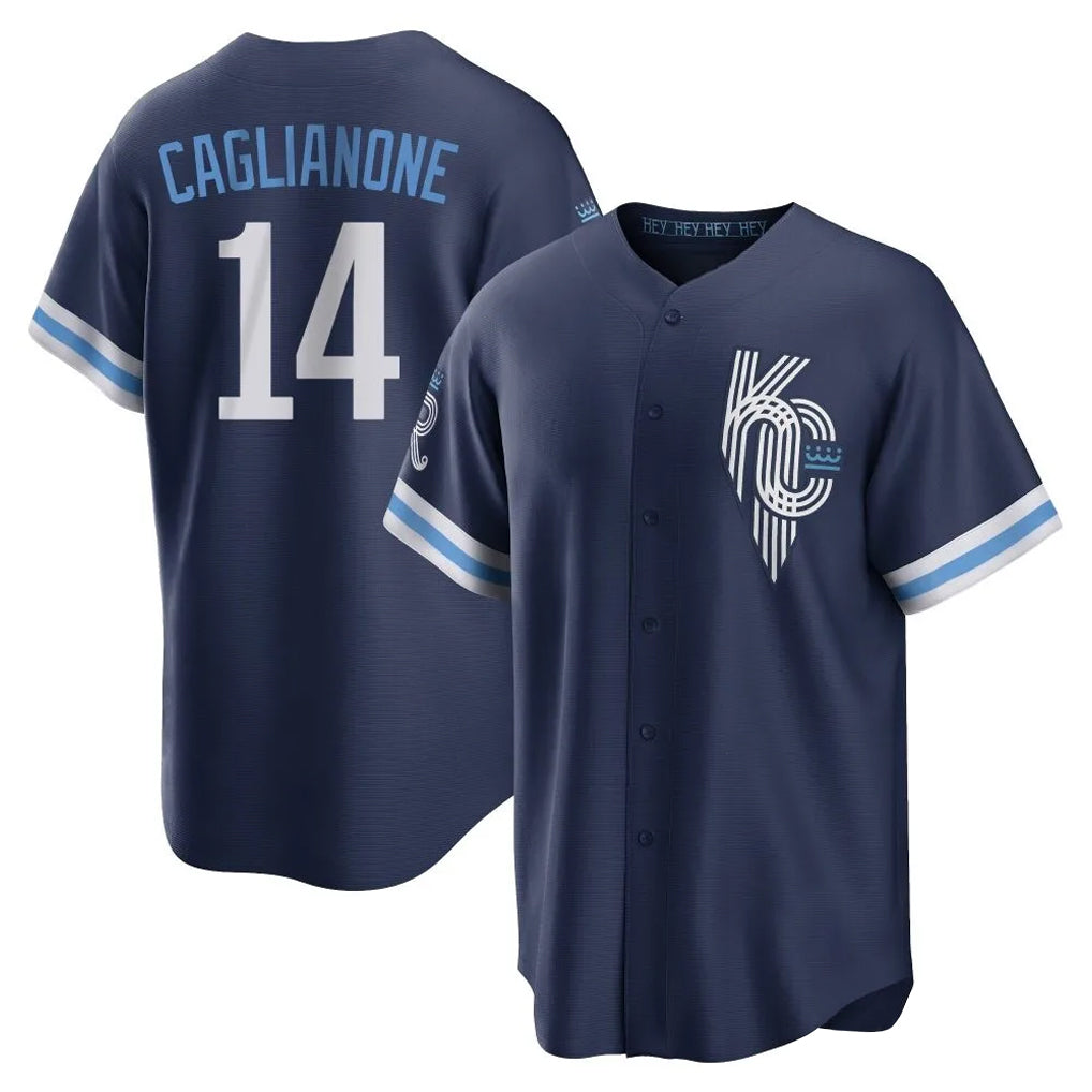 Jamed KC.Royals #14 Jac Caglianone Player Navy City Connect Home Game Stitched Jerseys