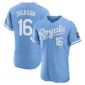 Jamed KC.Royals #16 Bo Jackson Player Light Blue Alt Limited Elite Home Stitched Jerseys