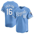Jamed KC.Royals #16 Bo Jackson Player Light Blue Alt Limited Home Stitched Jerseys