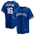 Jamed KC.Royals #16 Bo Jackson Player Royal Game Home Stitched Jerseys