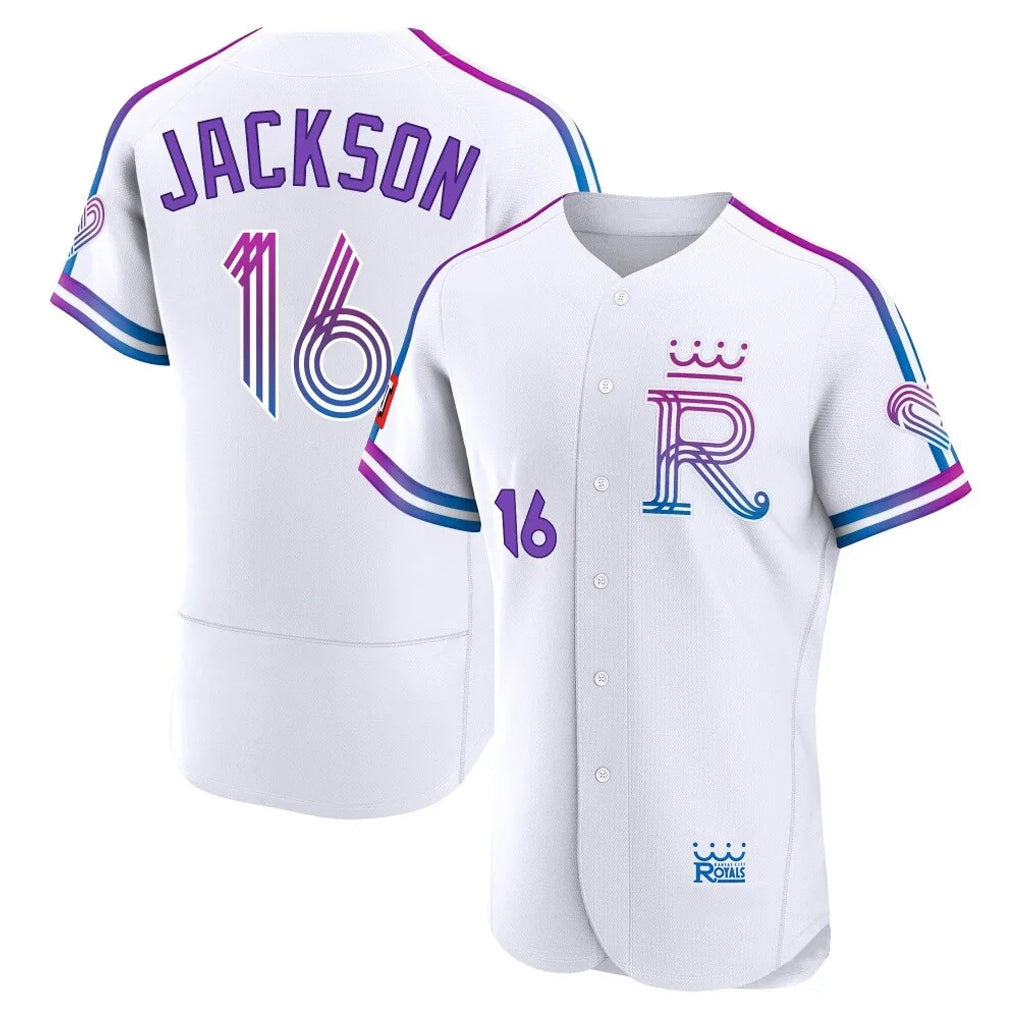 Jamed KC.Royals #16 Bo Jackson Player White 2026 City Connect Limited Elite Home Stitched Jerseys