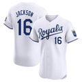 Jamed KC.Royals #16 Bo Jackson Player White Alt Limited Elite Home Stitched Jerseys