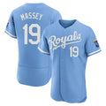 Jamed KC.Royals #19 Michael Massey Player Light Blue Alt Limited Elite Home Stitched Jerseys