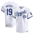 Jamed KC.Royals #19 Michael Massey Player White Alt Limited Home Stitched Jerseys