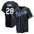 Jamed KC.Royals #28 Kyle Isbel Player Black Carbon Fashion Home Game Stitched Jerseys