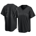 Jamed KC.Royals #28 Kyle Isbel Player Black Fashion Game Stitched Jerseys