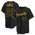 Jamed KC.Royals #28 Kyle Isbel Player Black Snake Skin City Game Stitched Jerseys