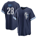 Jamed KC.Royals #28 Kyle Isbel Player Navy City Connect Home Game Stitched Jerseys