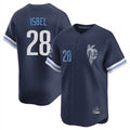 Jamed KC.Royals #28 Kyle Isbel Player Navy City Connect Limited Home Stitched Jerseys