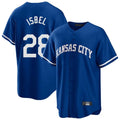 Jamed KC.Royals #28 Kyle Isbel Player Royal Game Home Stitched Jerseys