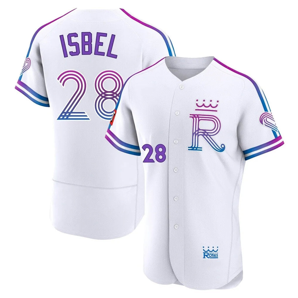 Jamed KC.Royals #28 Kyle Isbel Player White 2026 City Connect Limited Elite Home Stitched Jerseys