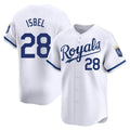 Jamed KC.Royals #28 Kyle Isbel Player White Alt Limited Home Stitched Jerseys