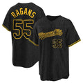 Jamed KC.Royals #55 Cole Ragans Player Black Snake Skin City Game Stitched Jerseys