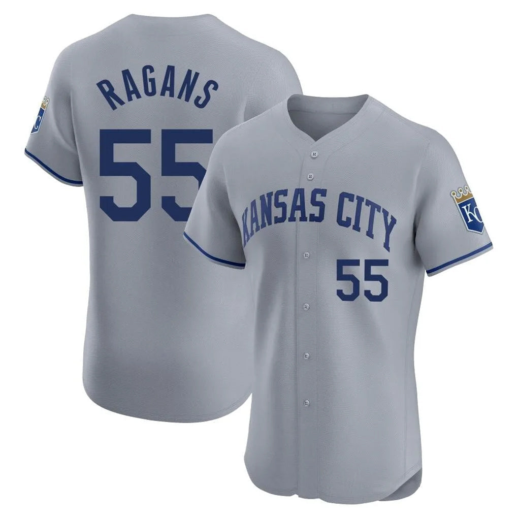 Jamed KC.Royals #55 Cole Ragans Player Gray Limited Elite Home Stitched Jerseys