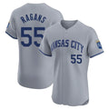 Jamed KC.Royals #55 Cole Ragans Player Gray Limited Elite Home Stitched Jerseys
