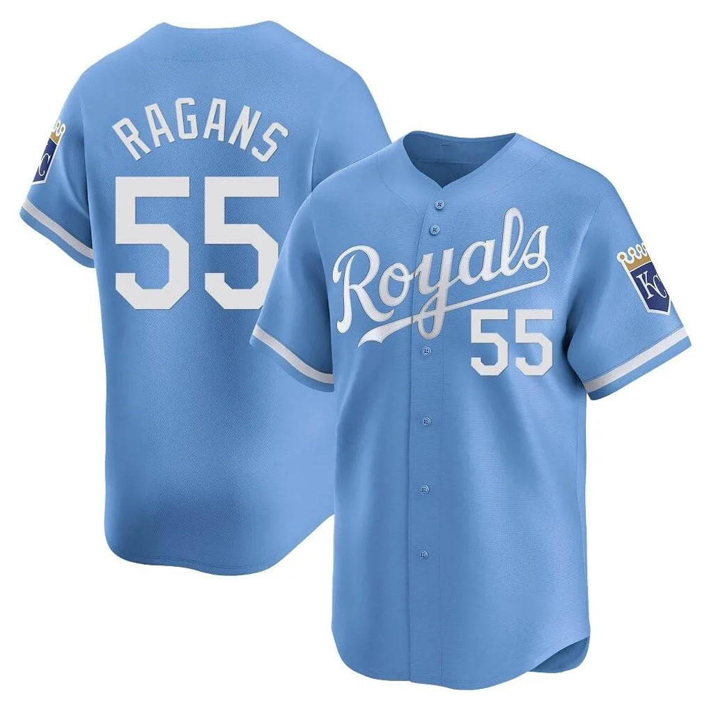 Jamed KC.Royals #55 Cole Ragans Player Light Blue Alt Limited Home Stitched Jerseys