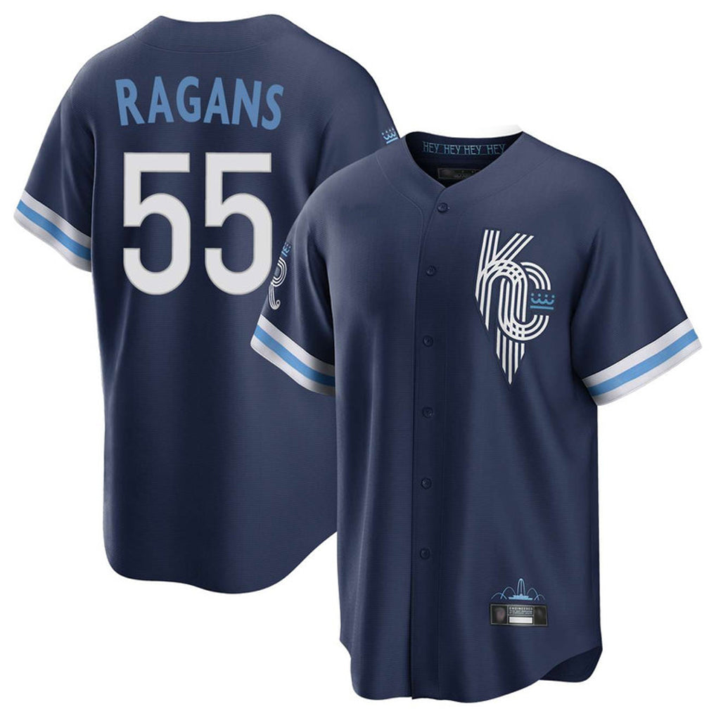 Jamed KC.Royals #55 Cole Ragans Player Navy City Connect Home Game Stitched Jerseys