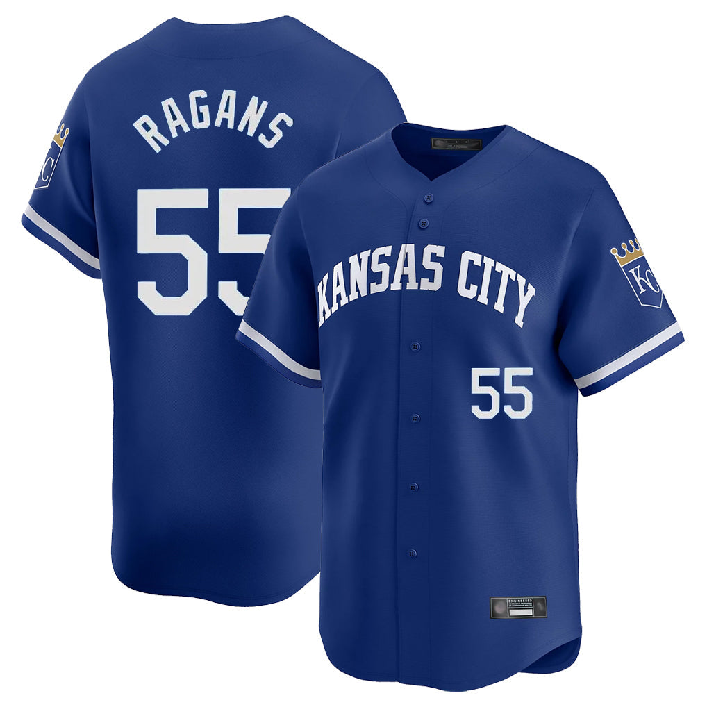 Jamed KC.Royals #55 Cole Ragans Player Royal City Connect Limited Home Game Stitched Jerseys