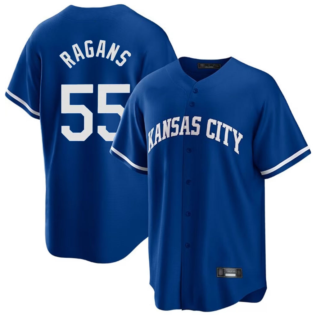 Jamed KC.Royals #55 Cole Ragans Player Royal Game Home Stitched Jerseys