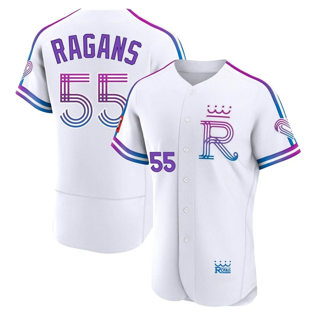 Jamed KC.Royals #55 Cole Ragans Player White 2026 City Connect Limited Elite Home Stitched Jerseys