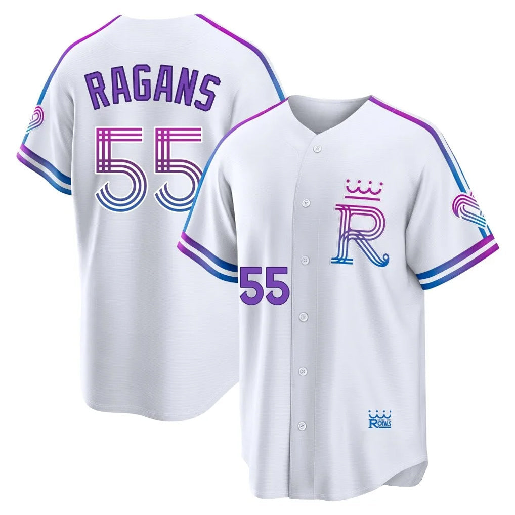 Jamed KC.Royals #55 Cole Ragans Player White 2026 City Connect Limited Home Stitched Jerseys