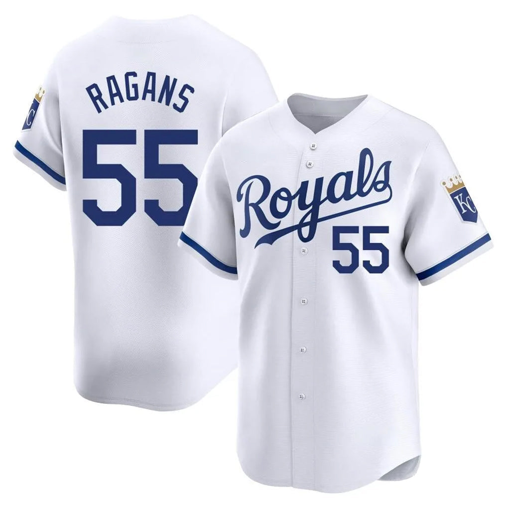 Jamed KC.Royals #55 Cole Ragans Player White Alt Limited Home Stitched Jerseys