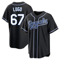 Jamed KC.Royals #67 Seth Lugo Player Black Carbon Fashion Home Game Stitched Jerseys