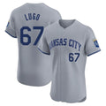 Jamed KC.Royals #67 Seth Lugo Player Gray Limited Elite Home Stitched Jerseys