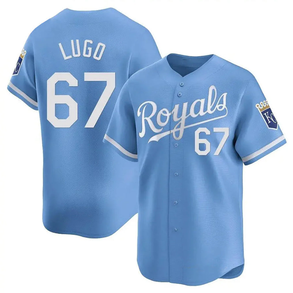 Jamed KC.Royals #67 Seth Lugo Player Light Blue Alt Limited Home Stitched Jerseys