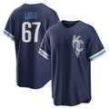 Jamed KC.Royals #67 Seth Lugo Player Navy City Connect Home Game Stitched Jerseys