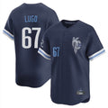 Jamed KC.Royals #67 Seth Lugo Player Navy City Connect Limited Home Stitched Jerseys